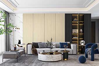 柳州轻奢风格-客厅
