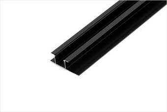 柳州航空纤维墙咔铝合金带灯中条（哑黑氧化）