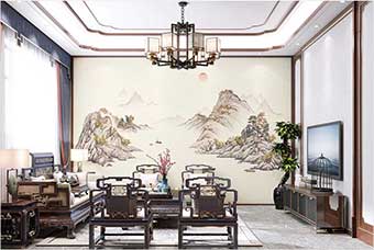 柳州森佰汇航空纤维墙咔（巴山蜀水）